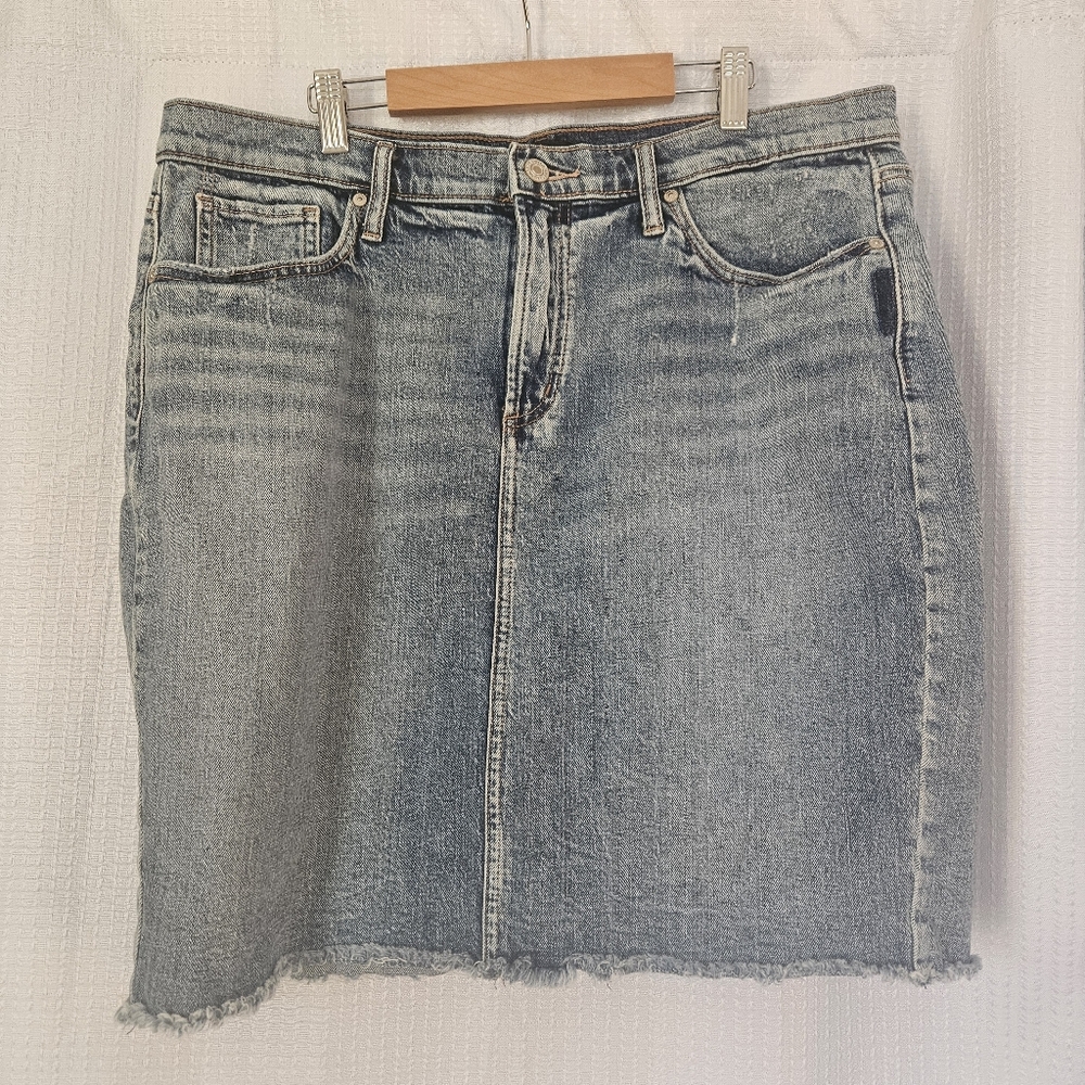 Silver Jeans Frisch Pencil Denim Skirt High Rise Size 14
